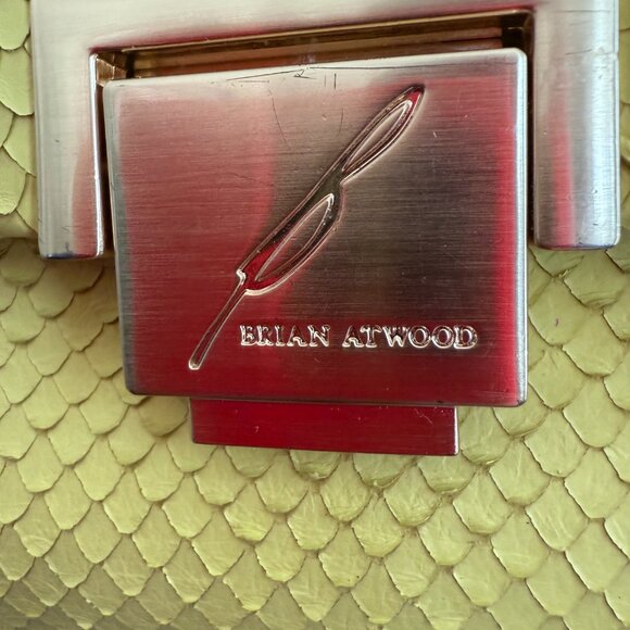 Brian Atwood beautiful leather clutch/crossbody - Picture 2 of 5